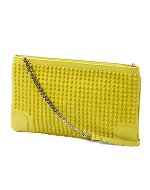 クリスチャン ルブタンコピー 2015年春夏新作カーフスキン　ショルダー付 クラッチバッグLOUBIPOSH CLUTCH CALF PARIS/SPIKES 3120508 Y031